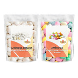 Kit Amendoa Confeitada Branca Colorida 1kg Cada