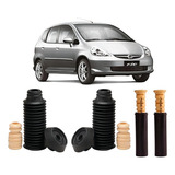 Kit Amortecedor Honda Fit 03 08 Coxim Batente Coifa