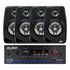 Kit Amplificador 120w Som Ambiente + 4 Caixas Parede Preto