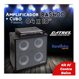 Kit Amplificador Cubo Passivo P Contra Baixo Datrel