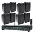Kit Amplificador Frahm Slim 4500 + 8 Caixas De Som C321b Jbl
