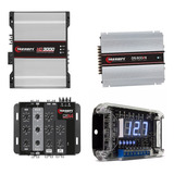 Kit Amplificador Hd3000 2 Ohm + Ds800 X4 + Crx4 + Vs1