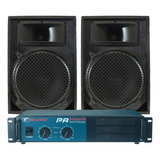 Kit Amplificador Pa 1200 600w Rms