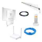 Kit Amplimax Elsys 4g Internet Rural tel roteador ant cabos