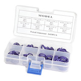 Kit Anel De Vedação O ring Roxo 119 Peças Ar Condicionado