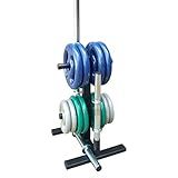 Kit Anilhas Emborrachadas 40kg   2 Barras 40cm   Barra 150   Suporte