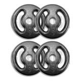 Kit Anilhas Vazada Pintada 4 X 3kg 12kg Musculação