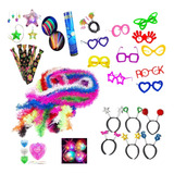 Kit Aniversário 200 Pulseiras Neon 100 Acessórios De Festa