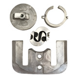 Kit Anodo Sacrifício Rabeta Bravo I Mercruiser Lancha Barco