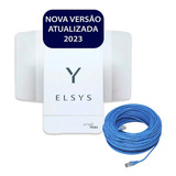 Kit Antena Amplimax Internet Telefone Rural Cabo 50metros