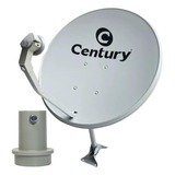 Kit Antena Century Digital Parabólica 60cm Ku   Lnbf Simples