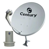 Kit Antena Century Digital Parabólica 60cm Ku Lnbf Simples