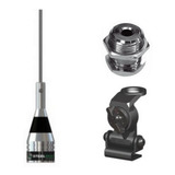 Kit Antena Enfeite Carro Corsa Wind Vhf Com Suporte Parafuso