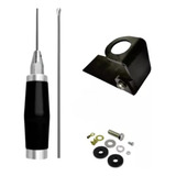 Kit Antena Enfeite Com Suporte Fixação Caminhonete Carro 1mt