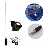 Kit Antena Enfeite Com Suporte Fixação Caminhonete Carro 1mt
