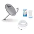 Kit Antena Parabólica Banda Ku 60cm W3sat   Lnb   Kit Cabo