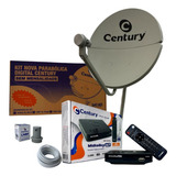 Kit Antena Parabólica Century 60cm Bipartida Midiabox B7
