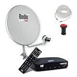 Kit Antena Parabólica Digital C Receptor Sat HD Regional BS9900 Bedin