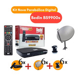 Kit Antena Parabólica Digital Com Receptor Bedin Bs9900s