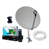 Kit Antena Parábolica Digital Ku 60cm Receptor Elsys Satmax