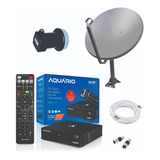 Kit Antena Parabólica Digital Satbox Aquário Banda Ku 60cm
