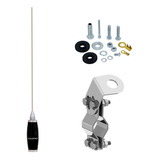 Kit Antena Px 1 4mts Suporte Caminhonete Grade Parafusos