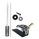 Kit Antena Px Enfeite Camionete Suporte Touro Texano