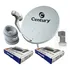 Kit Antena Satélite Century Midiabox B7 60cm C  2 Receptores