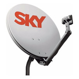 Kit Antena Sky 60cm Ku Completo Com Cabo E Lnb