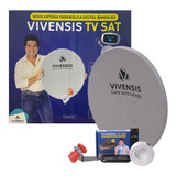 Kit Antena Vivensis Parabólica Receptor Digital Hd Vx10 5g