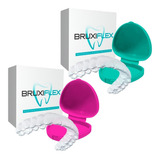 Kit Anti Bruxismo Casal 4 Placas Termomoldáveis 2 Estojos