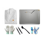 Kit Anti estático Jaleco Manta Pulseira Luva Escova Pinças