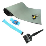 Kit Antiestático Manta 1000x400mm Cinza Pulseira Pincel Esd