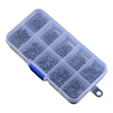 Kit Anzol Chinu 500 Anzóis Caixa Oxidação Negra Aço Carbono