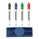 Kit Apagador Para Quadro Branco C 4 Pinceis Recarregáveis