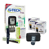 Kit Aparelho De Glicemia Gtech Free No Cod 110 Tiras