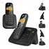Kit Aparelho De Telefone Fixo De Mesa Sem Fio Bina Com Ramal