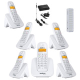 Kit Aparelho Telefone Bina Entrada Chip Celular 3g 5 Ramal