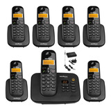 Kit Aparelho Telefone Fixo Ts 3130 Bina 6 Ramal Entrada Chip