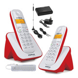 Kit Aparelho Telefone Id Bina Ramal Entrada Chip Celular 3g