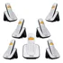 Kit Aparelho Telefone Sem Fio 6 Ramal Bina Alcance 50 A 300m Cor Preto
