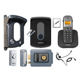 Kit Aparelho Telefone Sem Fio Fixo Bina Interfone Completo