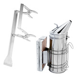 Kit Apicultura Saca Quadros Inox Fumegador Inox C 1 7l