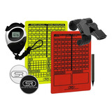Kit Apito Fox 40 Pearl Dedal Cartão Árbitro Cronometro 