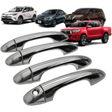 Kit Aplique Capa Maçaneta Cromada Nova Hilux 2016 17 18 2019