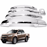 Kit Aplique Capa Maçaneta Cromada S10 2013 4 Portas