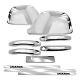 Kit Aplique Cromado Maçanetas Frisos Largo Amarok 10 19 Até