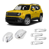Kit Aplique Cromado Renegade C Keyless Maçaneta Retrovisor