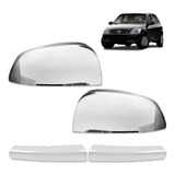 Kit Aplique Cromado Retrovisor Grade Dianteira Celta Prisma