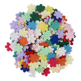 Kit Aplique Florzinha Prensada Mini Flor Sortidas 100pcs